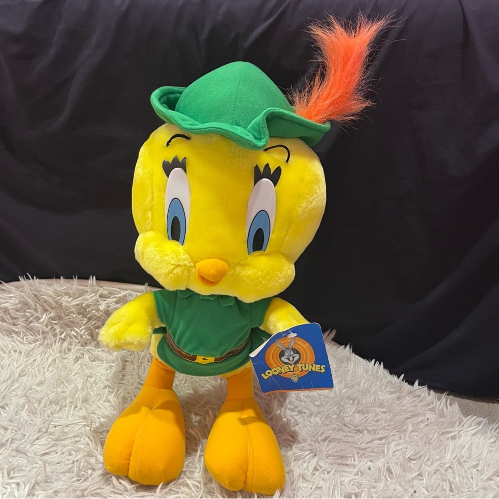 Tweety Bird Vintage 1997 Looney Tunes Plush with Tag Warner Bros
